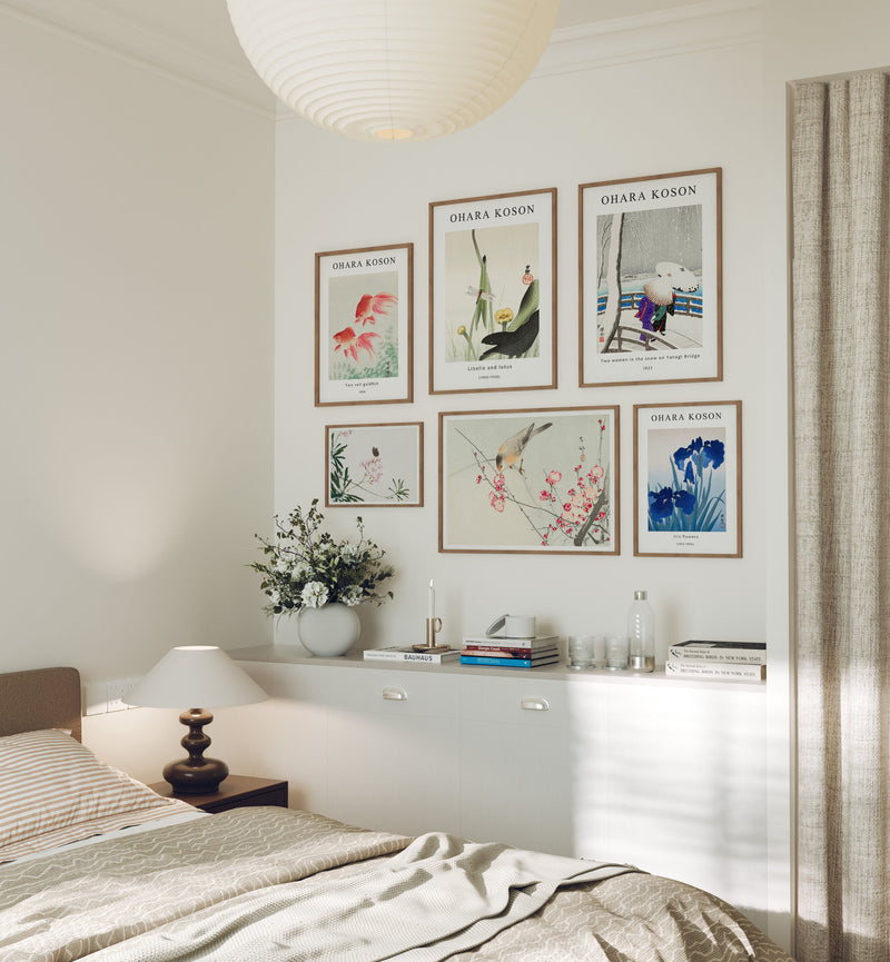 Gallery Art Frames Mockup,5x7 Wood Frame Mock-Up,Wall Art Mockup