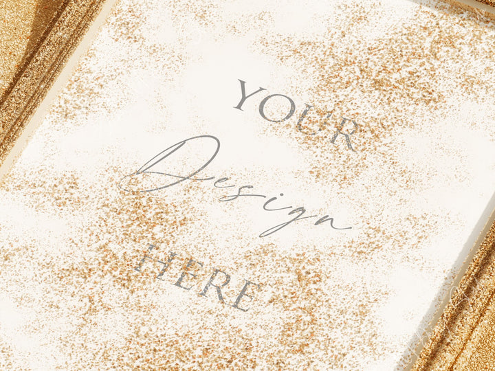 Wood Frame Mockup in Sand,Picture Frame Mockup,Digital Frame