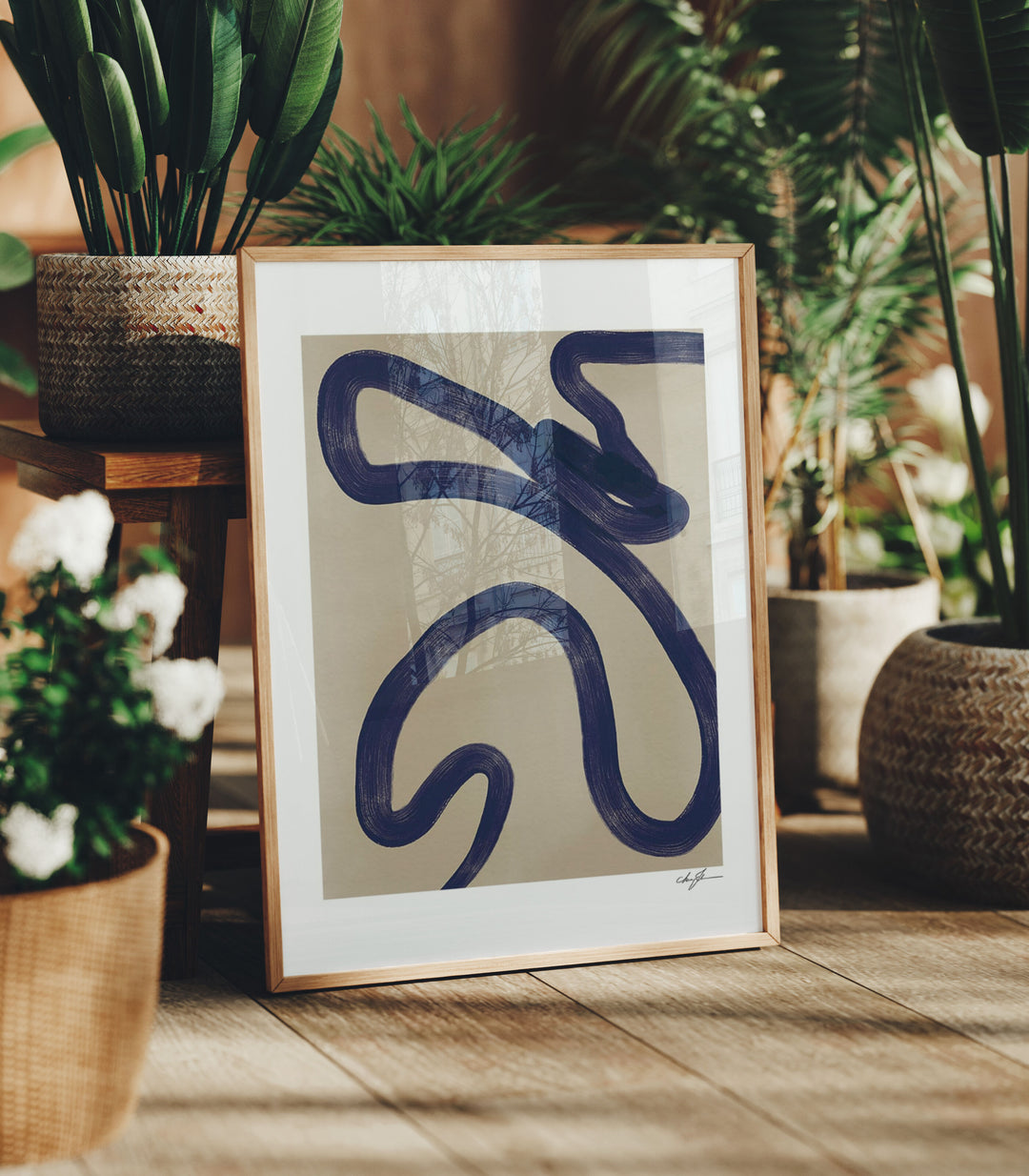 3x4 Ratio Frame Mock-Up with Reflection,Picture Frame Mockup,Digital Templates