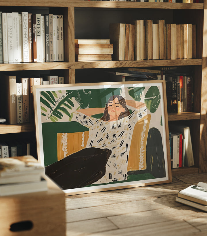 4x3 Horizontal Frame Mock-Up with Reflection,Picture Frame Mockup,Artwork Mockup,Digital Template