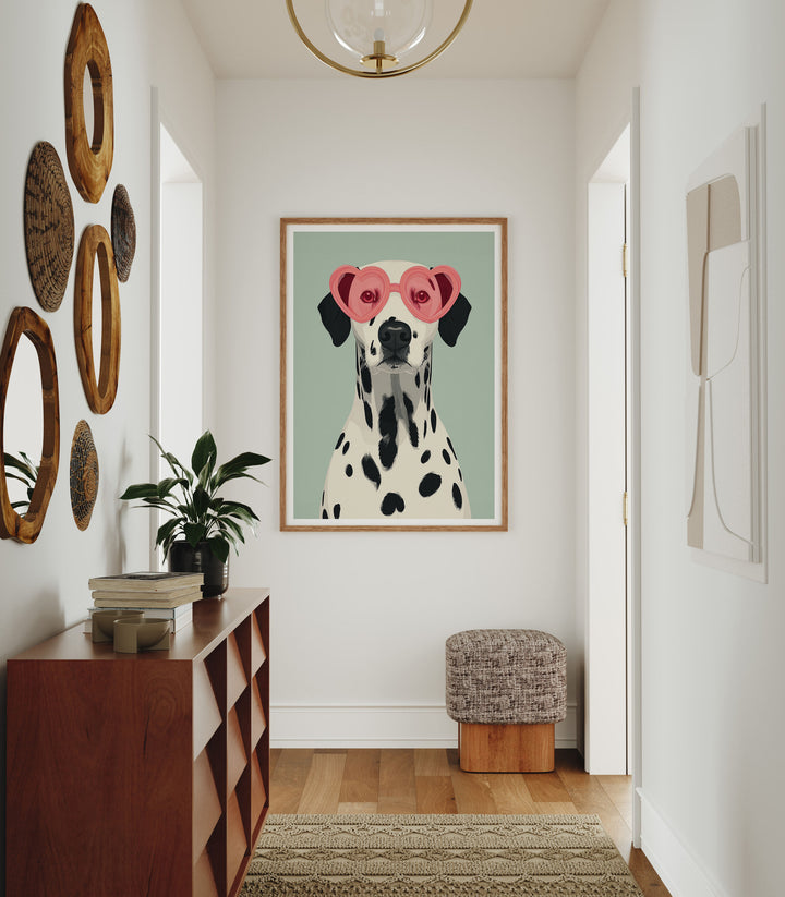 Wood Frame Mockup in halway,3x4 Vertical Frame Mock-Up,Wall Art Mockup,Digital Template