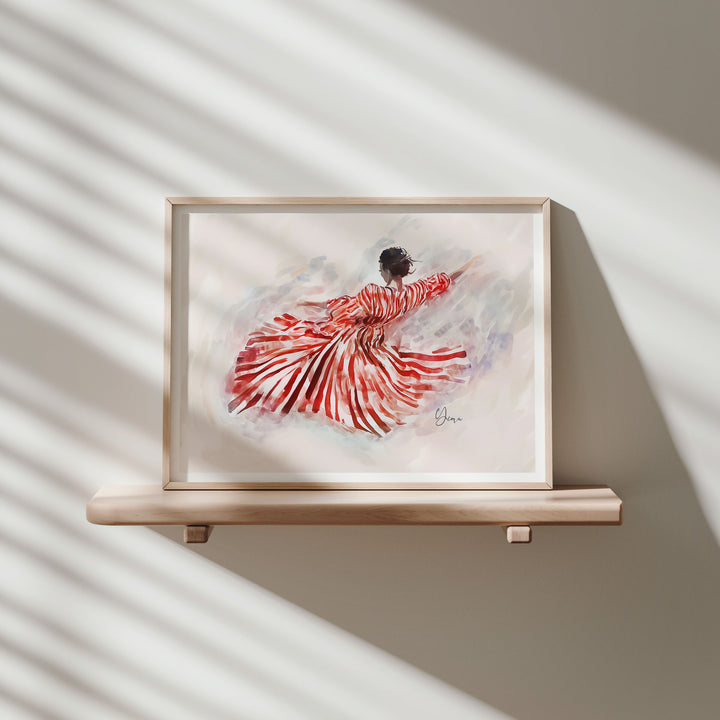 Horizontal Wood Frame Mockups,4x3 Ratio Digital Templates,Wall Art Mockup