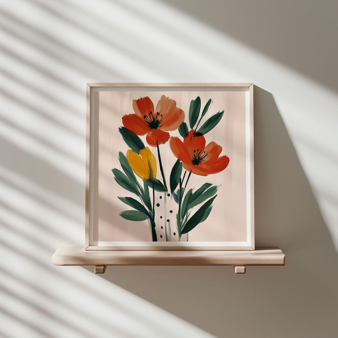 Minimalist Square Wood Frame Mockup,Picture Frame Mockup