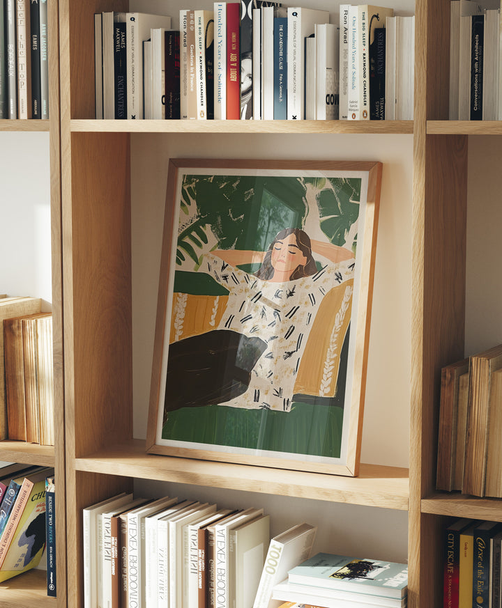 Wood Frame Mockup in home Interior,3x4 Ratio Frame Mock-Up with Reflection,Picture Frame Mockup,Poster Mockup,Digital Template