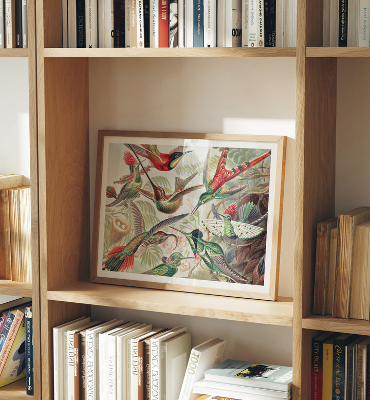 4x3 Horizontal Wood Frame Mockup with Reflection