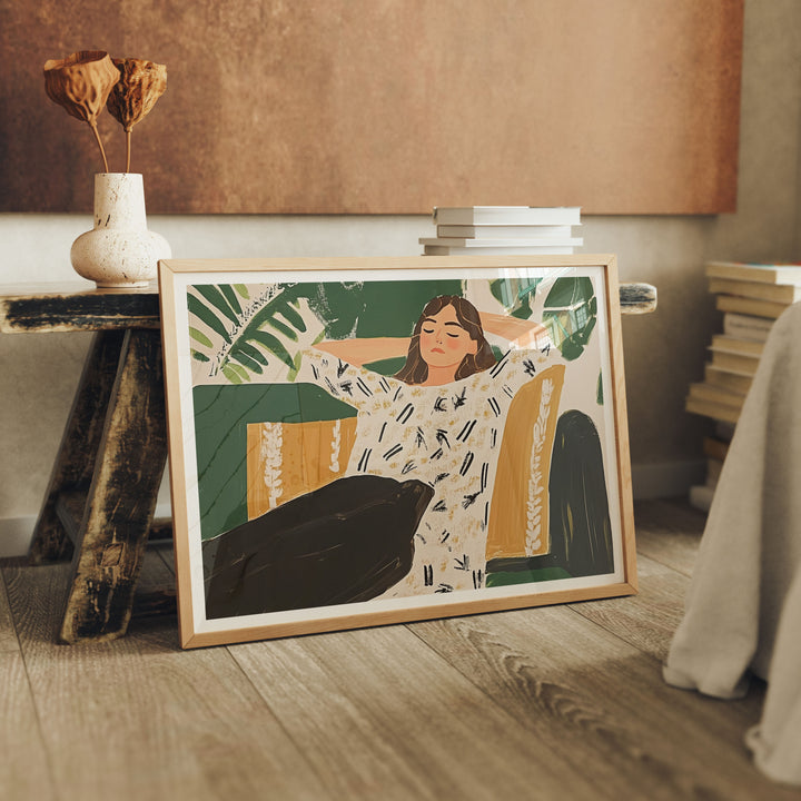 Horizontal Wood Frame Mockup,DIN A Wall Art Mockups,Digital Templates