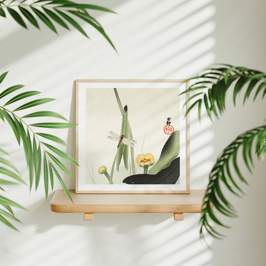 Square Wood Frame Mockup,Minimalist Art Print Mockup