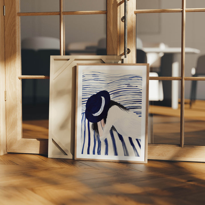 Wood Frame Mockup in Home Interior,3x4 Ratio Frame Mock-Up,Picture Frame Mockup