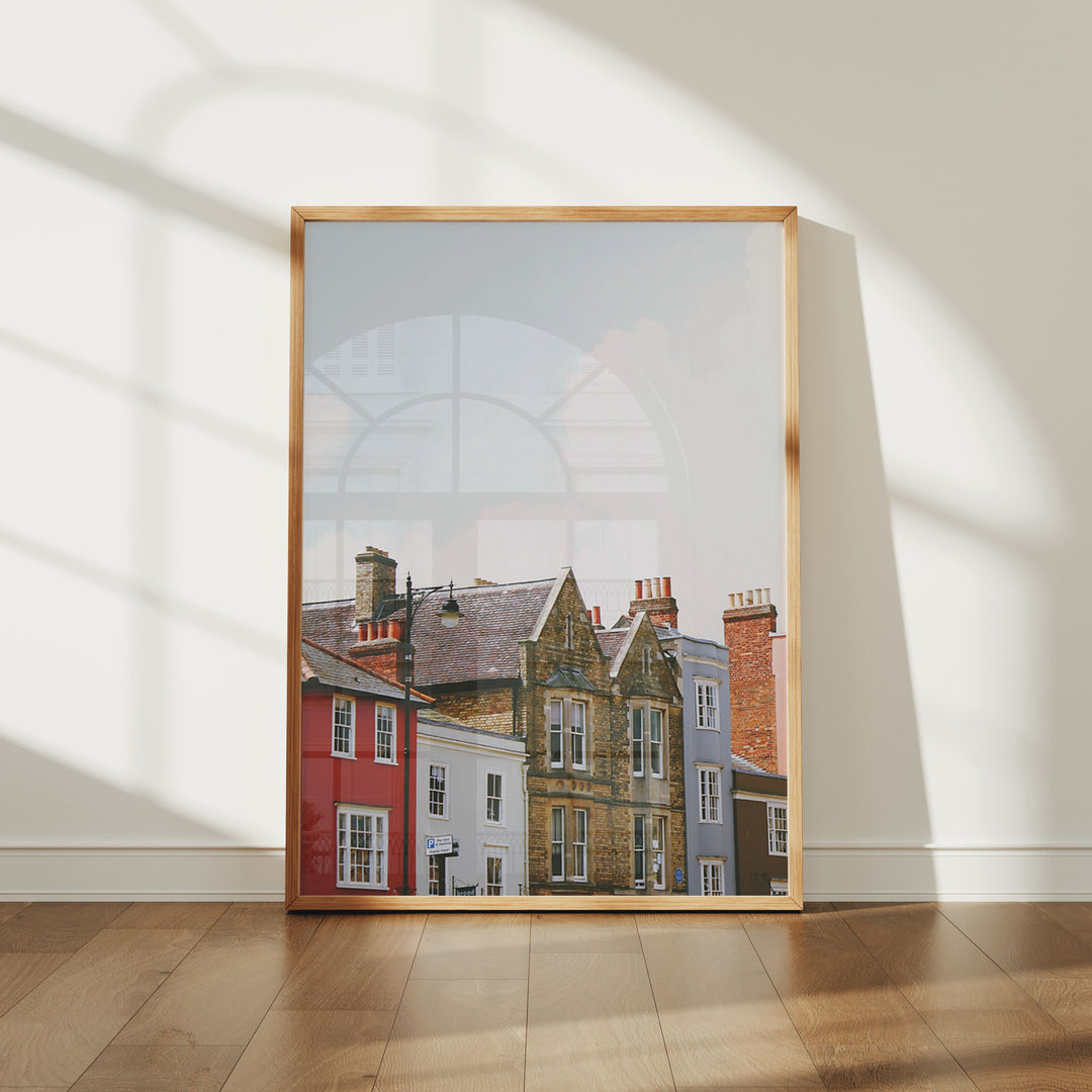 3x4 Wood Frame Mockup with Reflection,Poster Mockup,Art Print Mockup,Photoshop Templates