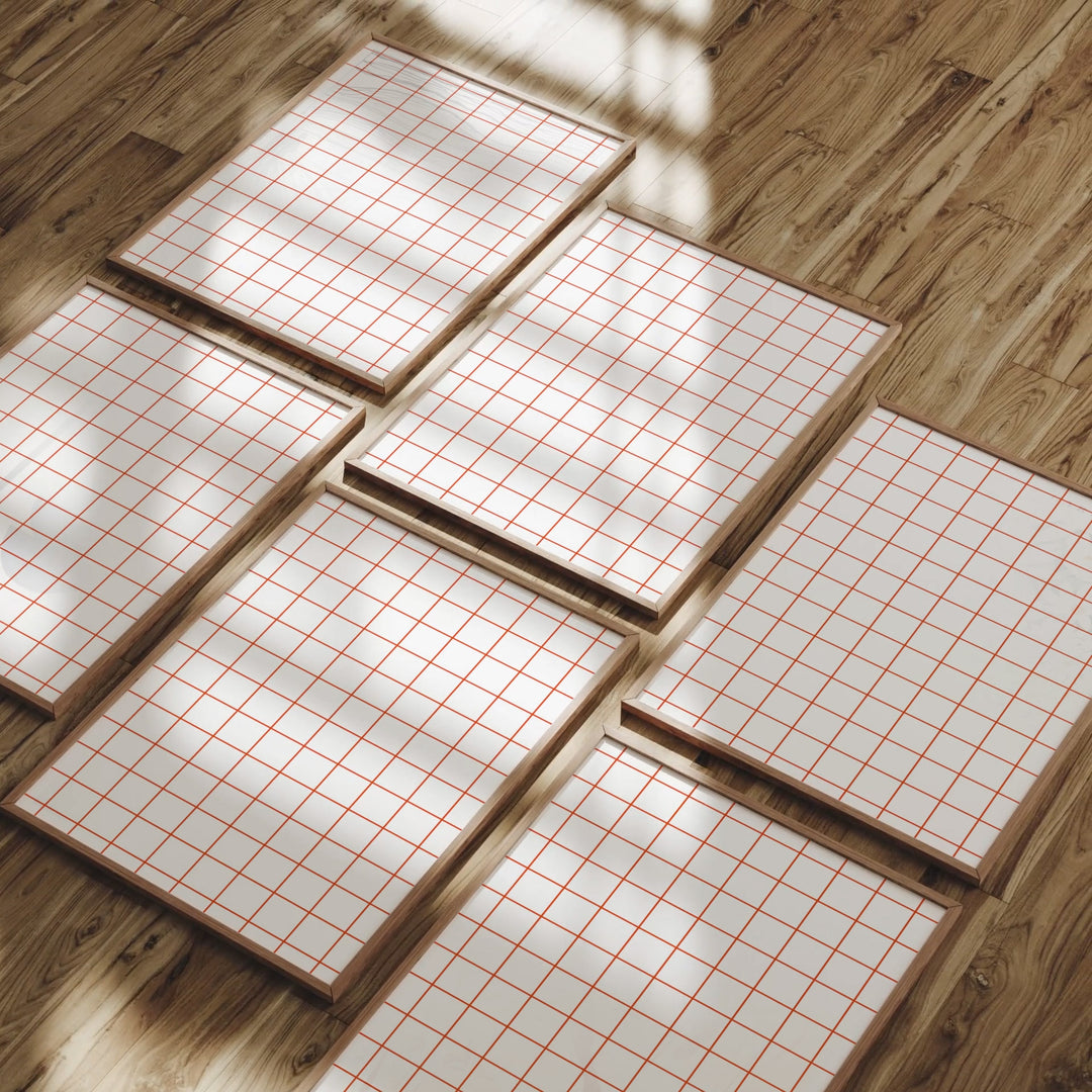 Animated Video Frame Set Mockup | Vertical 3x4 Ratio | 3 Scenes Gallery Mockup Video