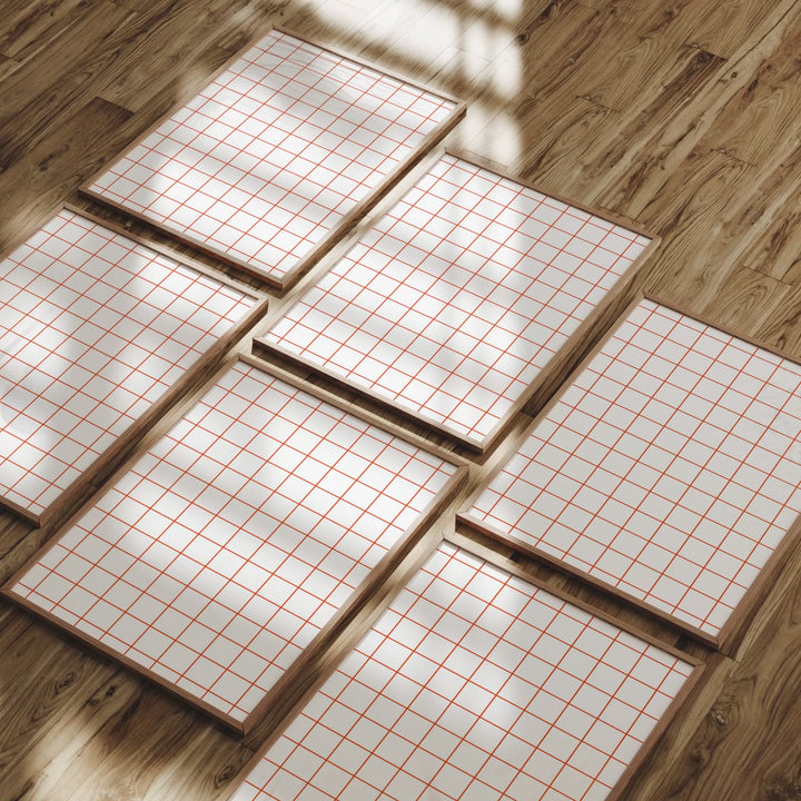 Animated Video Frame Set Mockup | Vertical 3x4 Ratio | 3 Scenes Gallery Mockup Video