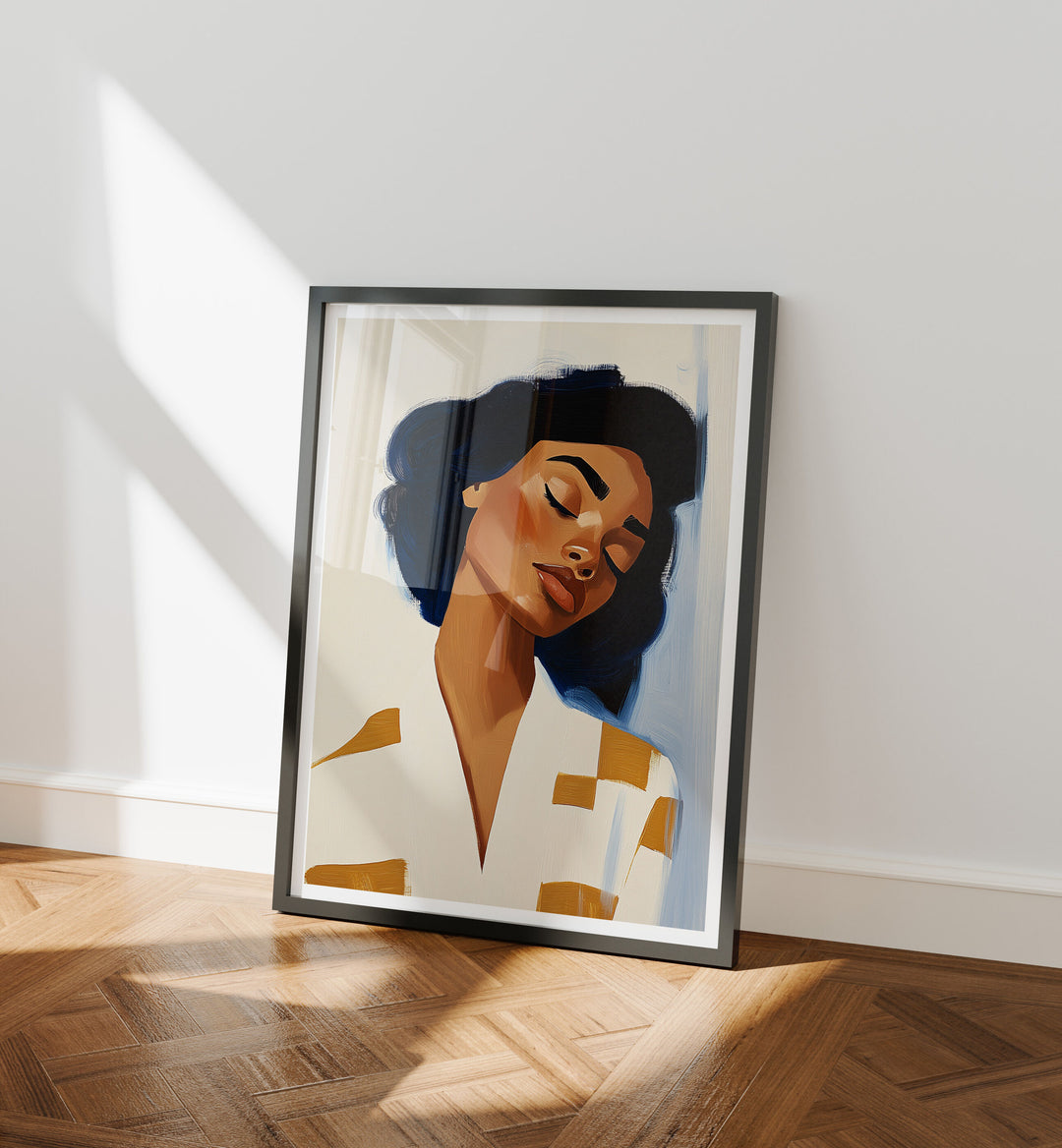 Black Frame Mockup in home Interior,3x4 Vertical Frame Mock-Up with Reflection,Wall Art Mockup
