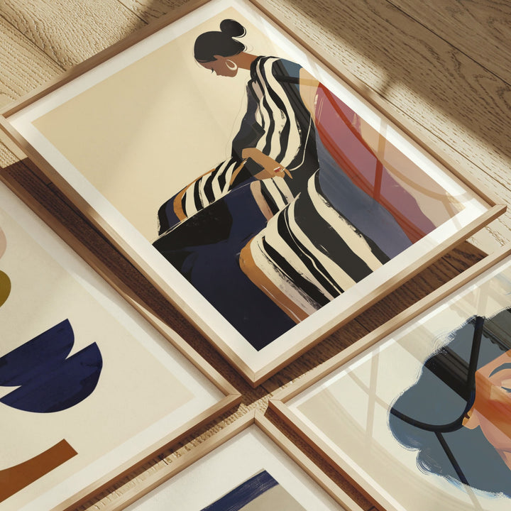 Animated Video Frame Set Mockup | Vertical 3x4 Ratio | 4 Scenes Gallery Mockup Video Template | Multiple Frames | Minimalist Design