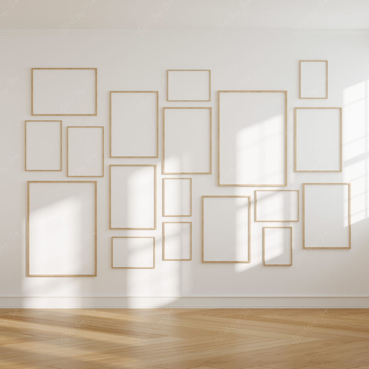 Gallery Wall Art Mockup,5x7 Wood Frame Mockup,Picture Frame Mockup,Multiple Frames Mockup
