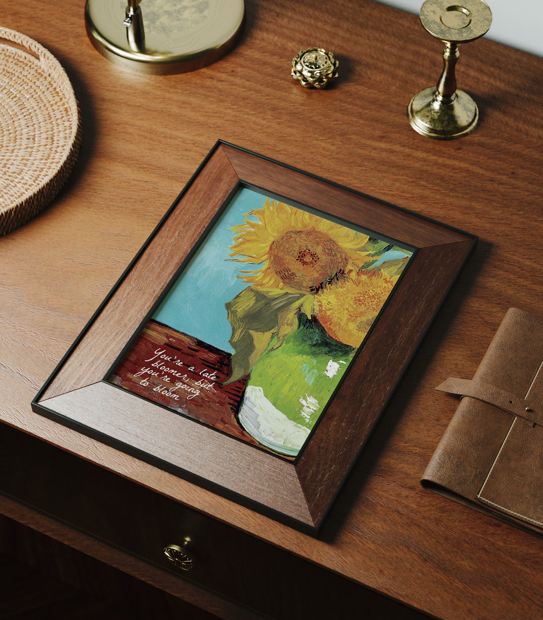 5x7 Wood Frame Mockup in Home Interior,Art Print Mockup,Picture Frame Mockup