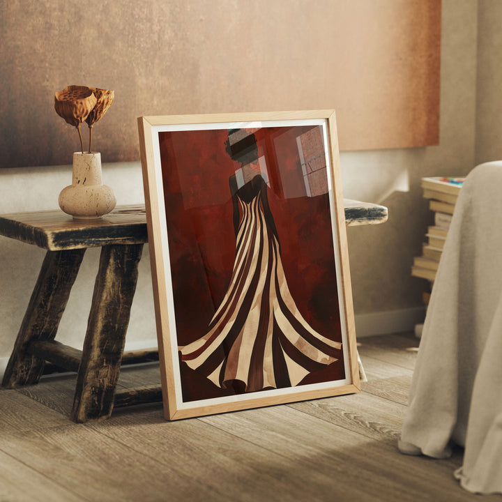 Wood Frame Mockup in home Interior,3x4 Ratio Frame Mock-Up with Reflection,Picture Frame Mockup