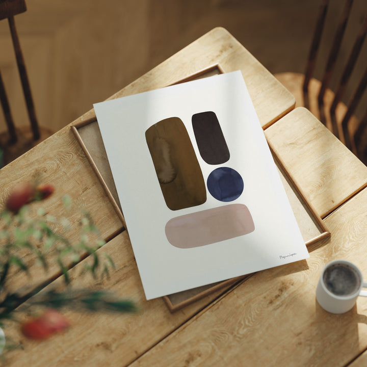 Close Up Wood Frame Mockup,Flatlay Print Detail Mockup,Art Print Mockup 3x4 Ratio