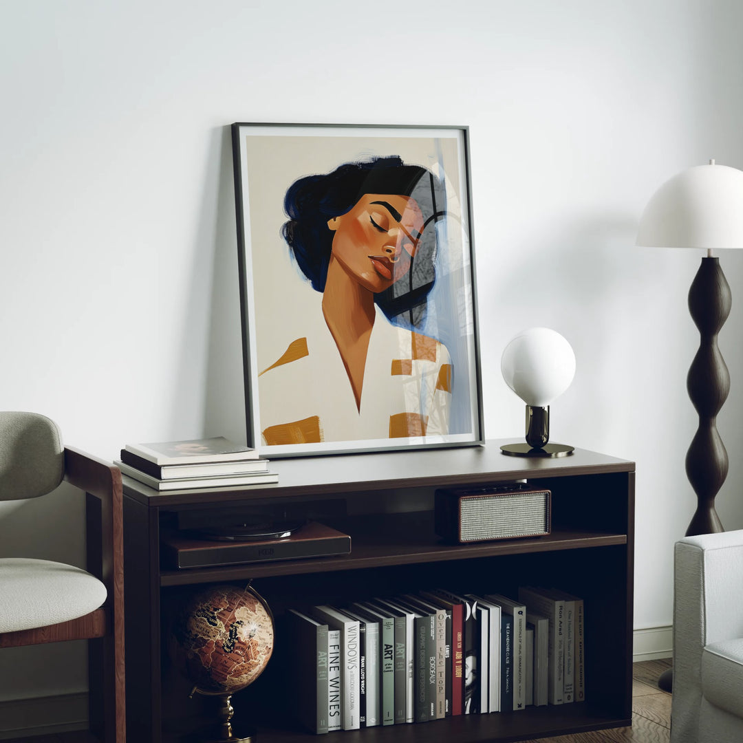 Animated Video Black Frame Mockup | Vertical 3x4 Ratio | 4 Scenes Interior Mockup Video | Wall Art Mockup Video Template