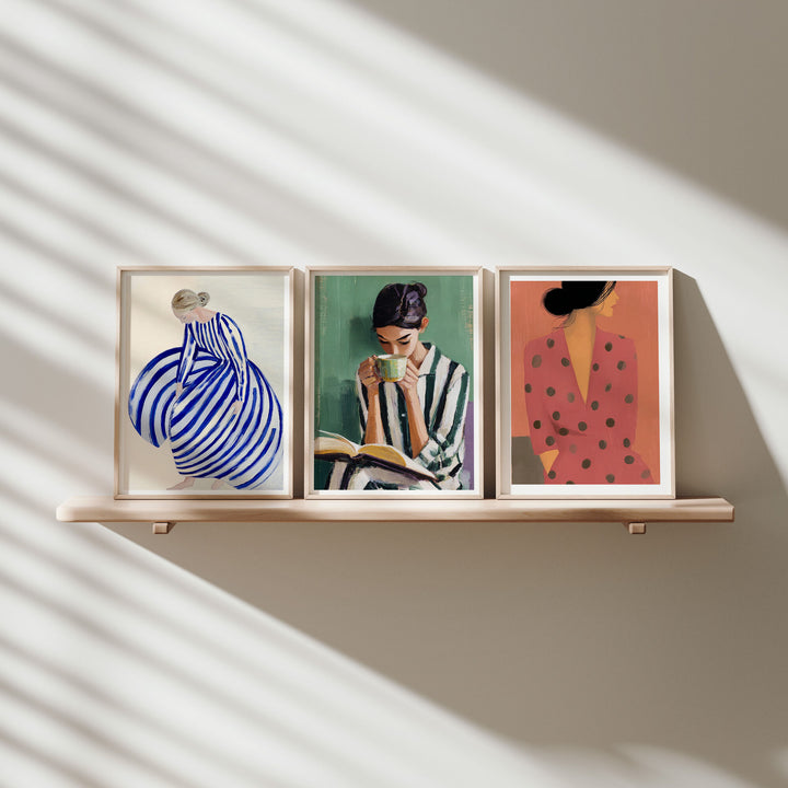 Set of 3 Wood Frame Mockup,Minimalist 3x4 Ratio Frame Mock-Up,Print Poster Art Mockup