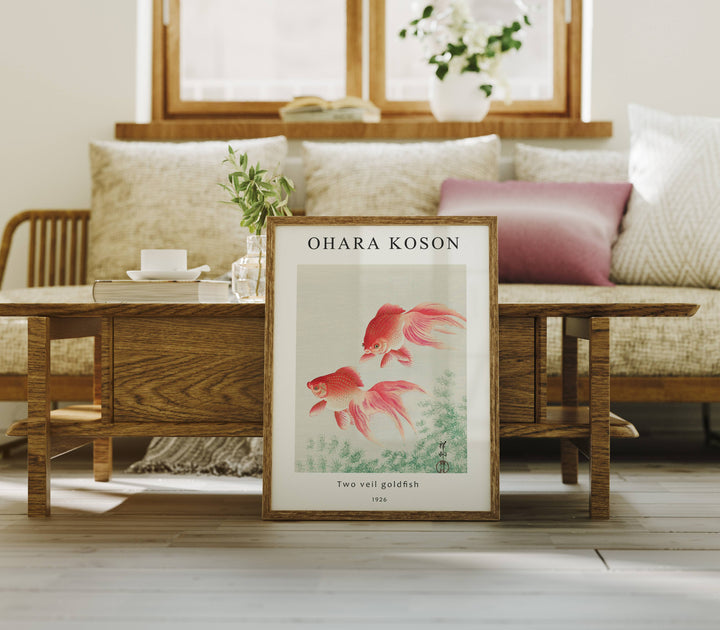 Wood Frame Mockup in Living Room,3x4 Ratio Frame,Print Poster Art Mockup