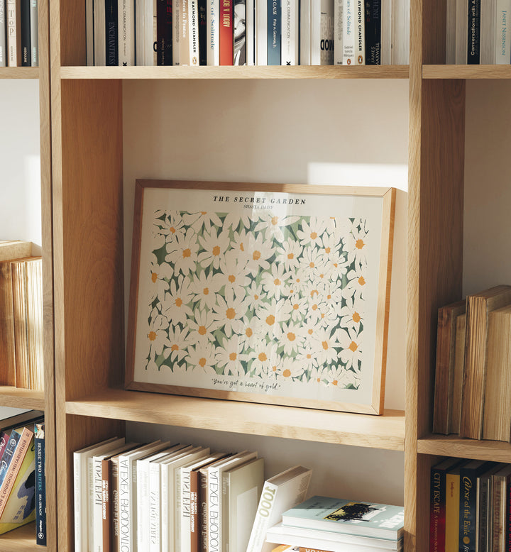 4x3 Horizontal Wood Frame Mockup with Reflection