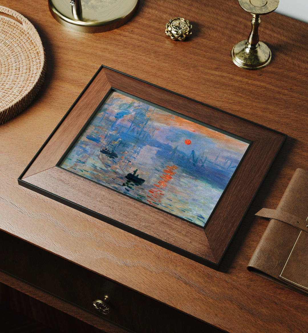 Horizontal Wood Frame Mockup,7x5 Art Print Mockup