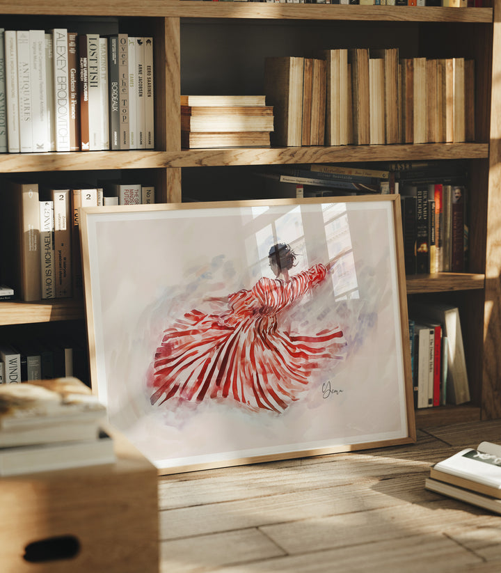 4x3 Horizontal Frame Mock-Up with Reflection,Picture Frame Mockup,Artwork Mockup,Digital Template