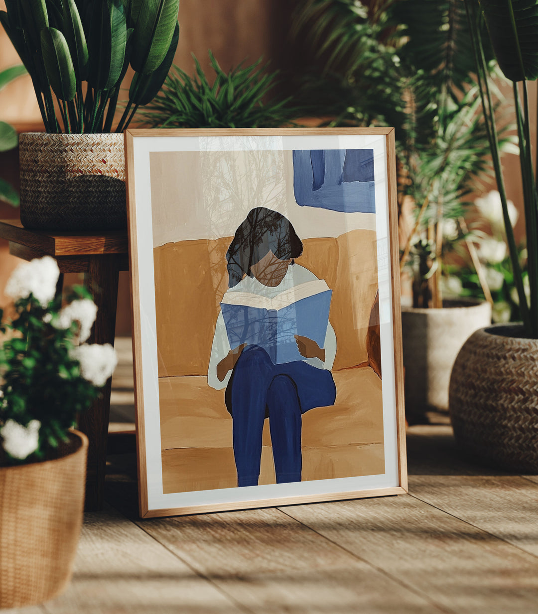 3x4 Ratio Frame Mock-Up with Reflection,Picture Frame Mockup,Digital Templates