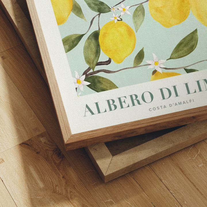 Close Up Frame Mockup on Wooden Floor,Print Detail Mockup,Art Print Mockup,DIN A Ratio