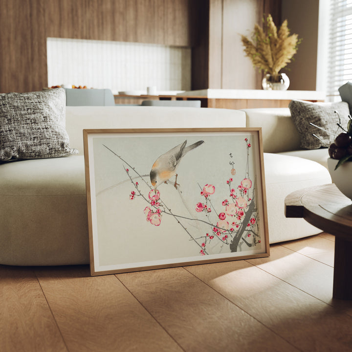 Wood Frame Mockup in Living Room,7x5 Horizontal Frame Mock-Up
