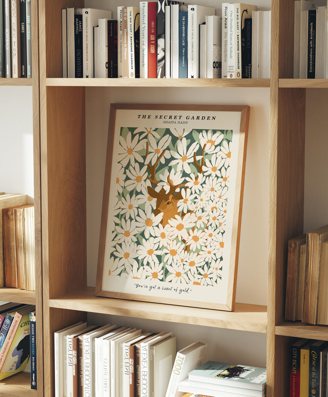 Wood Frame Mockup in home Interior,3x4 Ratio Frame Mock-Up with Reflection,Picture Frame Mockup,Poster Mockup,Digital Template