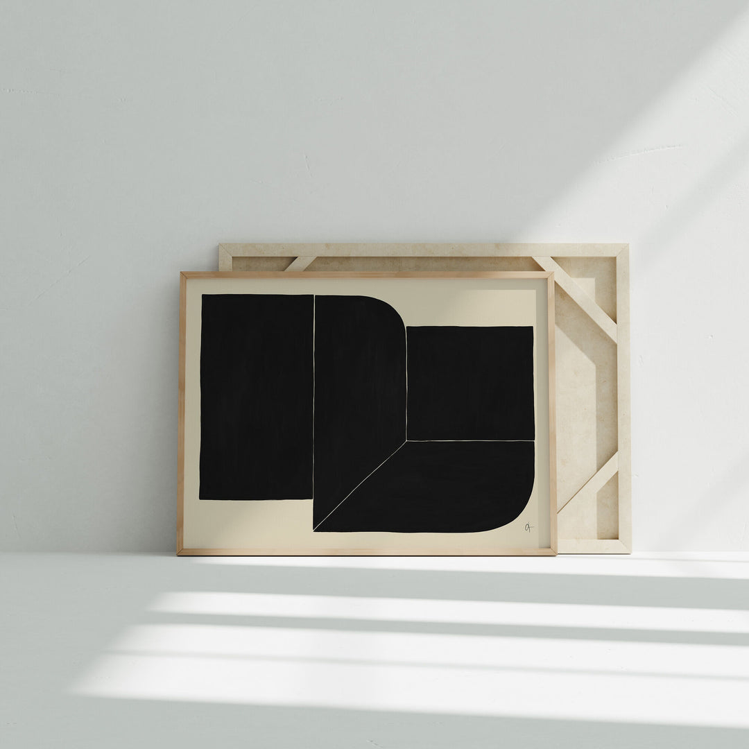 Minimalist 4x3 Wood Frame Mockups with Blank Background,Horizontal Picture Frame Mock-up