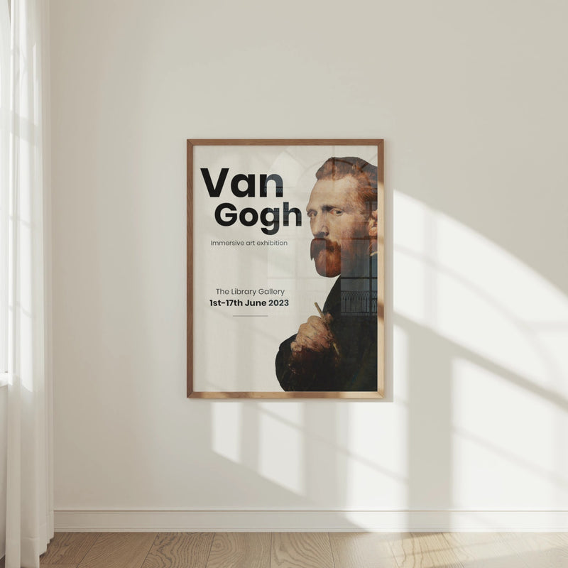 3x4 wood frame mockup video with three interior wall art scenes