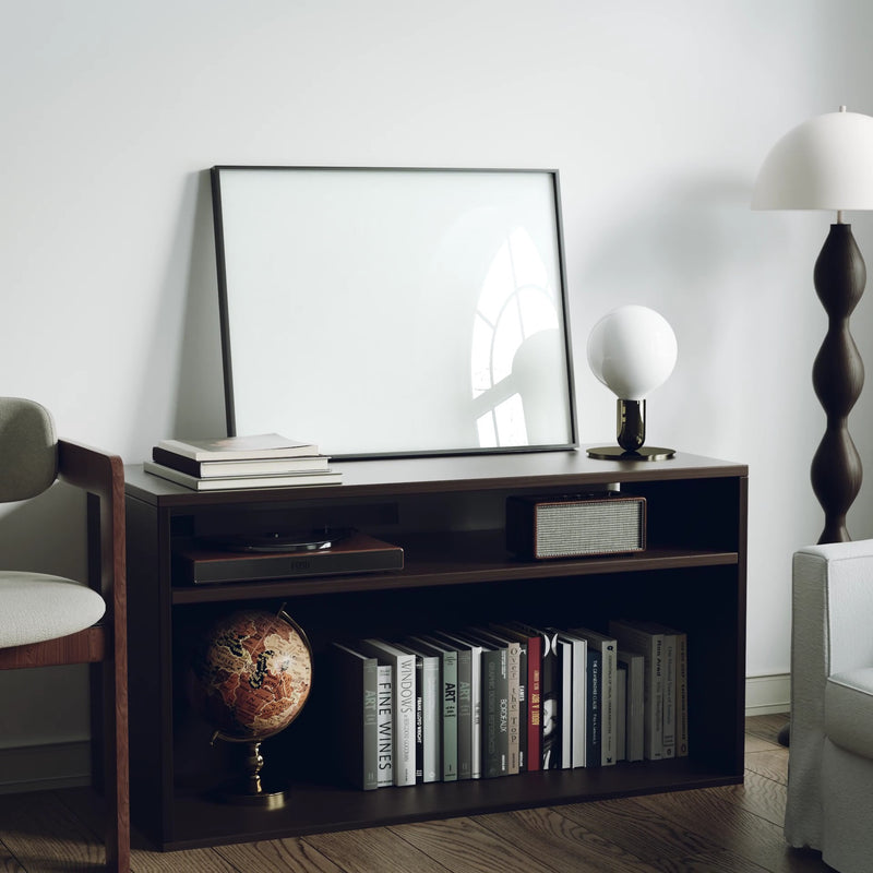 Animated Video Black Frame Mockup | Horizontal 14x11 Ratio | 4 Scenes Interior Mockup Video