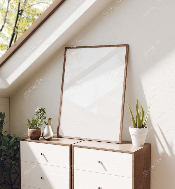 3x4 Vertical Frame Mock-Up,Picture Frame Mockup,Psd Smart Object