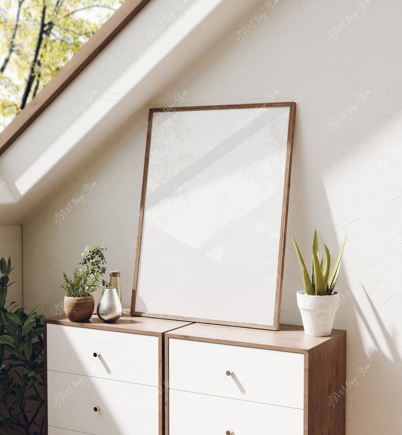 3x4 Vertical Frame Mock-Up,Picture Frame Mockup,Psd Smart Object