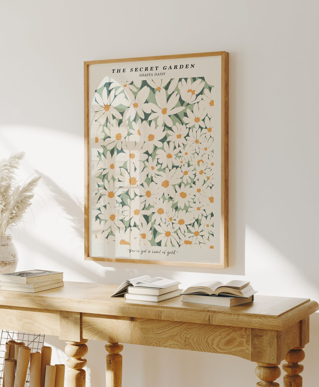 Wood Frame Mockup in Living Room,3x4 Ratio Frame Mock-Up with Reflection