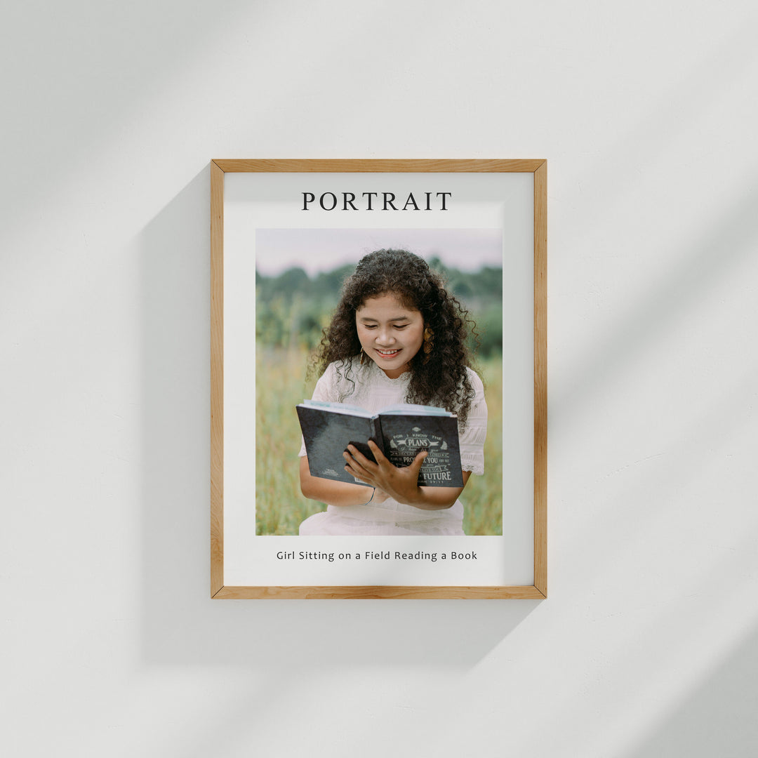 Wood Frame Mockup with Blank Background,3x4 Ratio Frame Mockup,Picture Frame Mockup