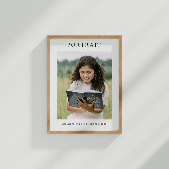 Wood Frame Mockup with Blank Background,3x4 Ratio Frame Mockup,Picture Frame Mockup