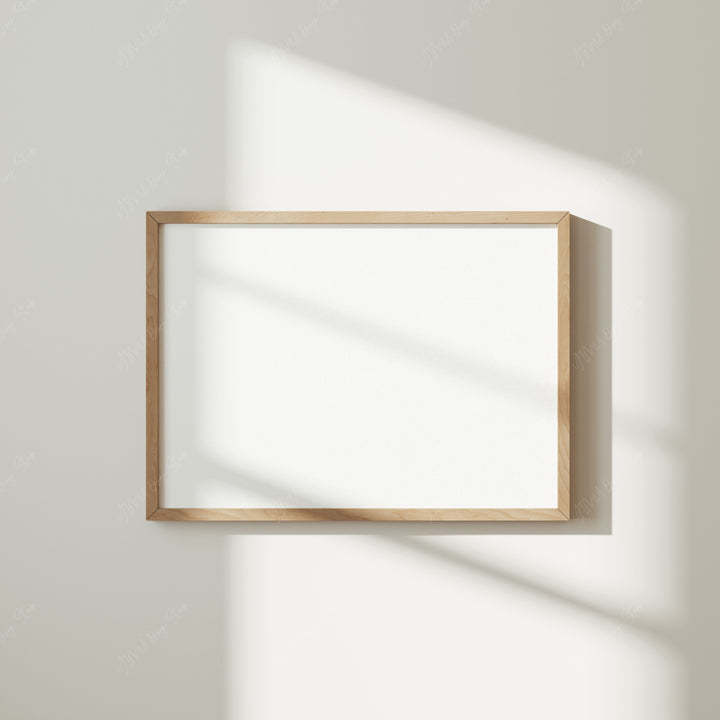 Horizontal Wood Frame Mockups,7x5 Ratio Boho Frame Mockup,Digital Templates,Wall Art Mockup