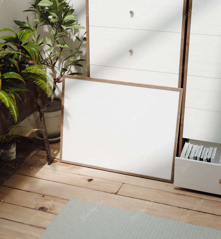 4x3 Horizontal Wood Frame Mockup,Picture Frame Mockup,Photoshop Templates