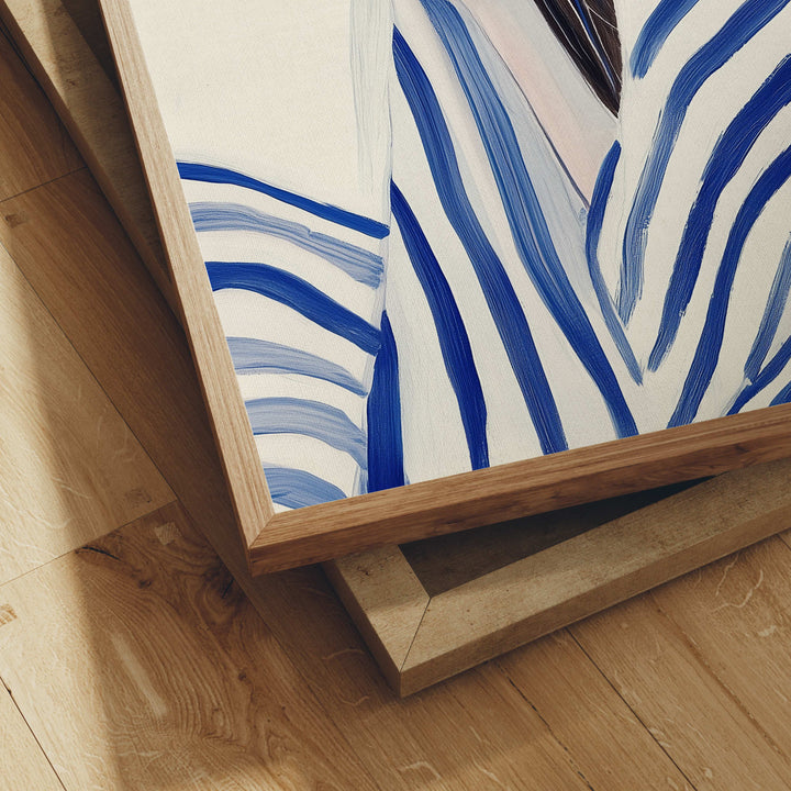 Close Up Frame Mockup on Wooden Floor,Print Detail Mockup,Art Print Mockup,DIN A Ratio