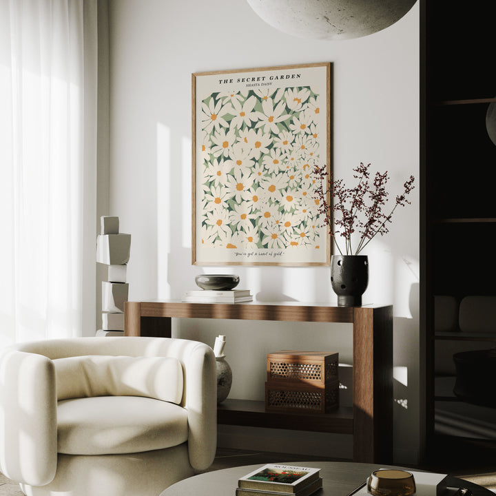 3x4 Vertical Wood Frame Mockup with Reflection,Wall Art Mockup,Poster Mockup