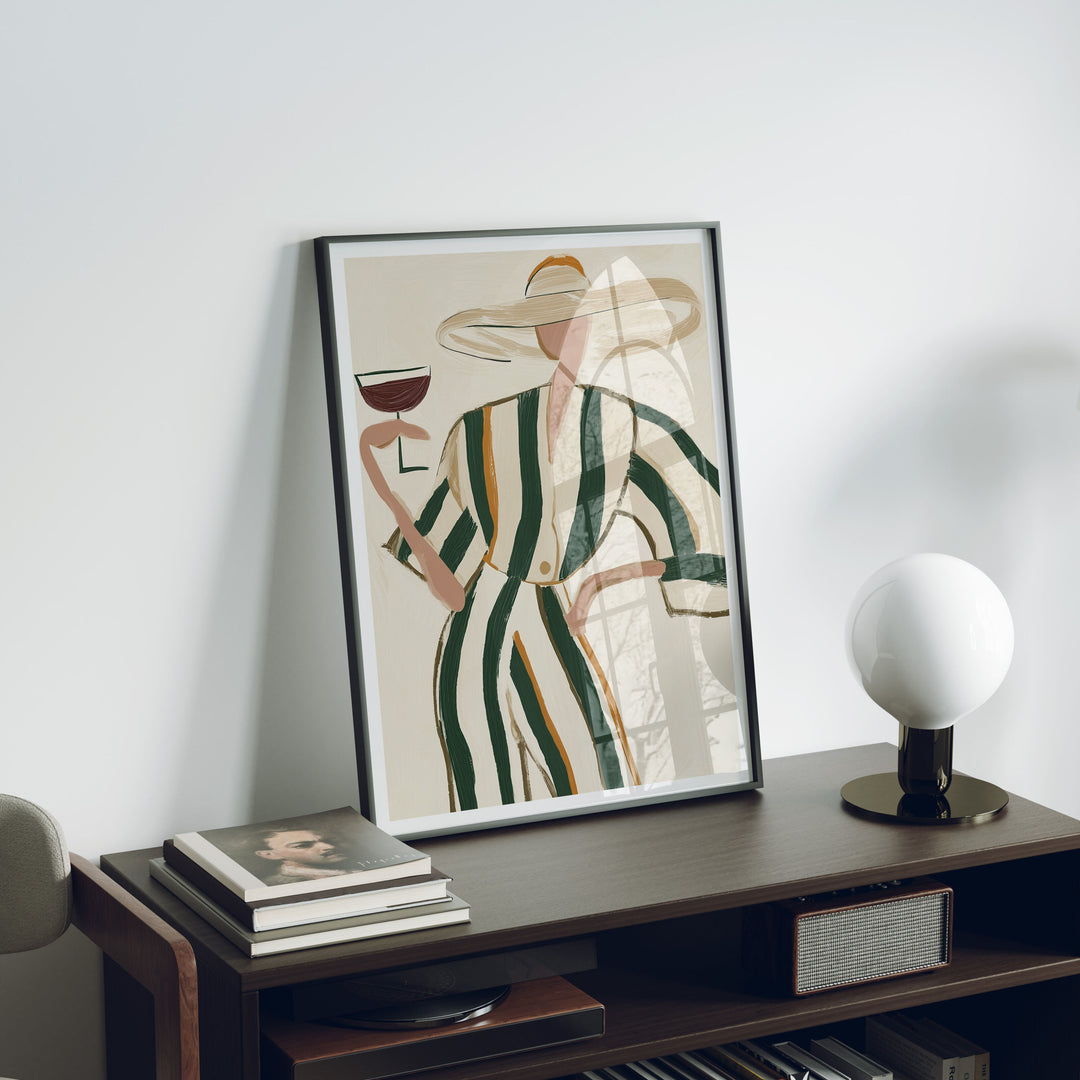 Black Frame Mockup in home Interior,3x4 Verical Frame Mock-Up with Reflection