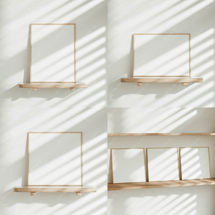 Set of 16 Minimalist Frame Mockup Bundle,Art Print Mockup,Digital Frame Mockup,Psd Template
