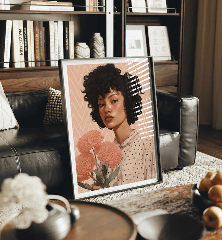 3x4 Black Frame Mockup in Home Interior,Interior Art Mockup,Digital Templates