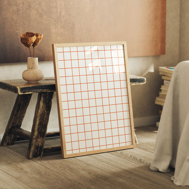 Wood Frame Mockup in home Interior,3x4 Ratio Frame Mock-Up with Reflection,Picture Frame Mockup