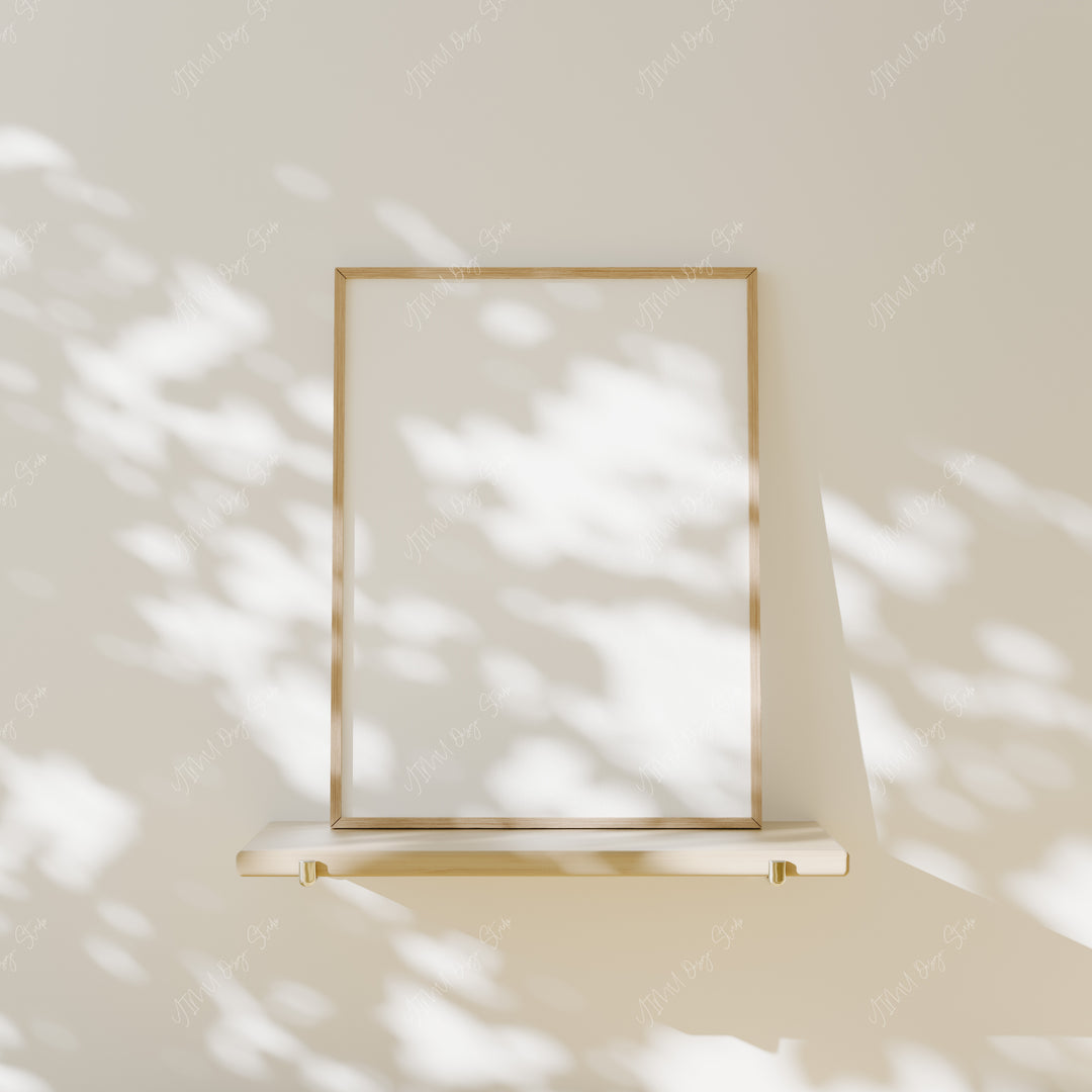 Minimalist Wood Frame Mockups,3x4 Ratio Picture Frame Mockup
