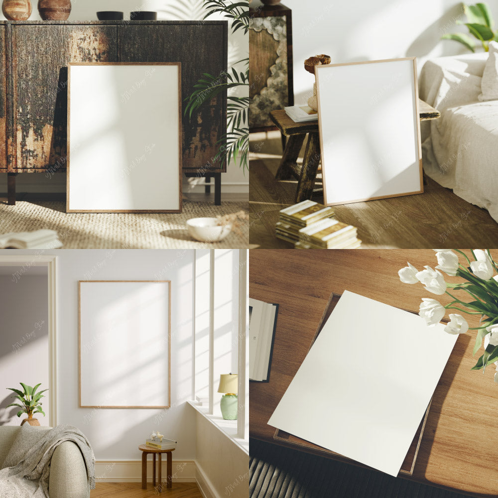 20 Frames Mockup Bundle Set,Picture Frame Mockup,Digital Template,Interior Art Mockup