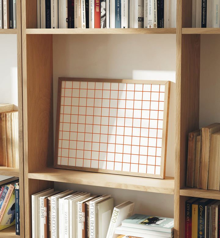 4x3 Horizontal Wood Frame Mockup with Reflection